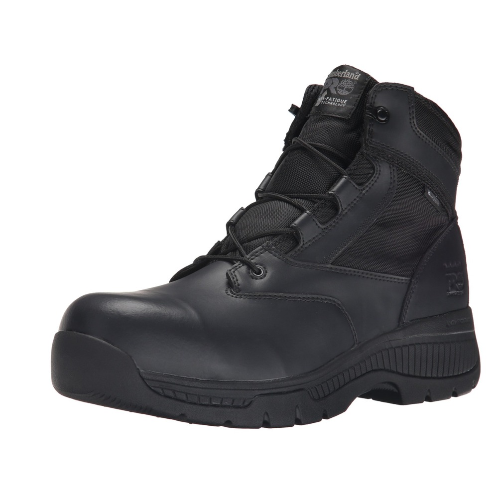 Timberland PRO Valor Duty 6" Boot Side Zip Comp Toe Waterproof Leather Nylon 14W